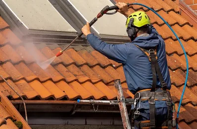 Démoussage et hydrofuge de toiture à Oison